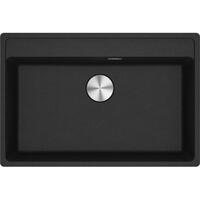 Мийка кухонна Franke Maris, фраграніт, прямокутник, без крила, 760х510х200мм, чаша - 1, врізна, MRG 610-72 TL, онікс