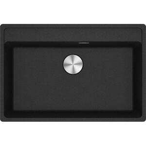 Мийка кухонна Franke Maris, фраграніт, прямокутник, без крила, 760х510х200мм, чаша - 1, врізна, MRG 610-72 TL, онікс
