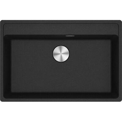 Мийка кухонна Franke Maris, фраграніт, прямокутник, без крила, 760х510х200мм, чаша - 1, врізна, MRG 610-72 TL, онікс