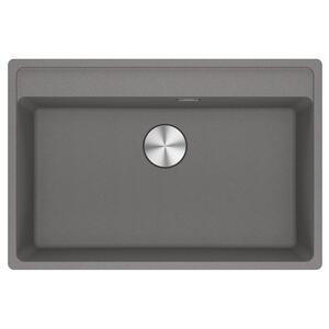 Мийка кухонна Franke Maris, фраграніт, прямокутник, без крила, 760х510х200мм, чаша - 1, врізна, MRG 610-72 TL, сірий камінь