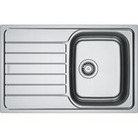 Мийка кухонна Franke Spark, нерж.сталь, прямокутник, з крилом, 780х500х340мм, чаша - 1, врізна, SKL 611-78, нерж декор