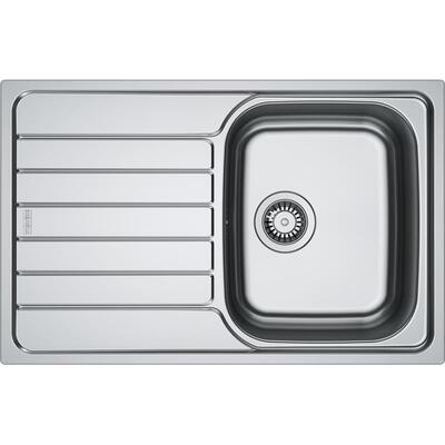 Мийка кухонна Franke Spark, нерж.сталь, прямокутник, з крилом, 780х500х340мм, чаша - 1, врізна, SKL 611-78, нерж декор