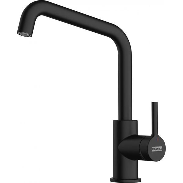 Змішувач для кухні Franke Lina U, довж.виливу - 211мм, поворотний, 1важіль, чорний матовий