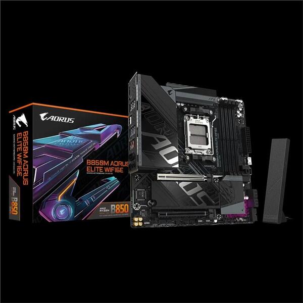 Материнська плата GIGABYTE B850 A ELITE WF7 sAM5 B850 4xDDR5 M.2 Wi-Fi BT ATX