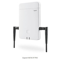 Базова станція IP-DECT Gigaset N870E IP PRO 1xFE LAN, SIP, PoE, до 60 паралельних дзвінків, до 250 трубок, 2 зовнішні антени