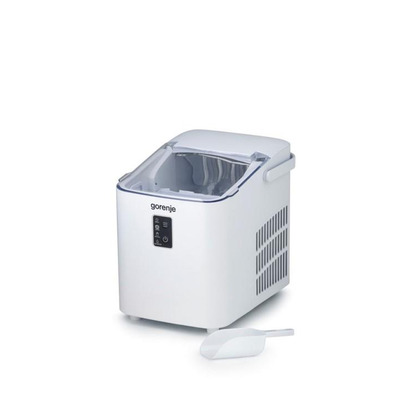 Льодогенератор побутовий Gorenje, 12кг/добу, 1 л, дисплей, білий