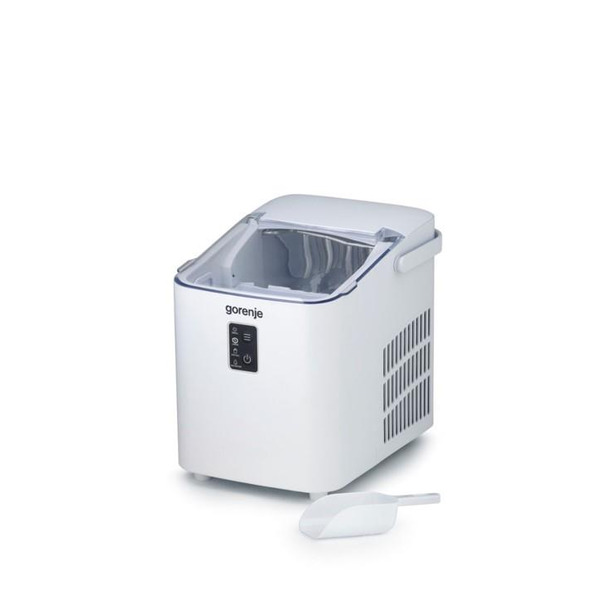 Льодогенератор побутовий Gorenje, 12кг/добу, 1 л, дисплей, білий