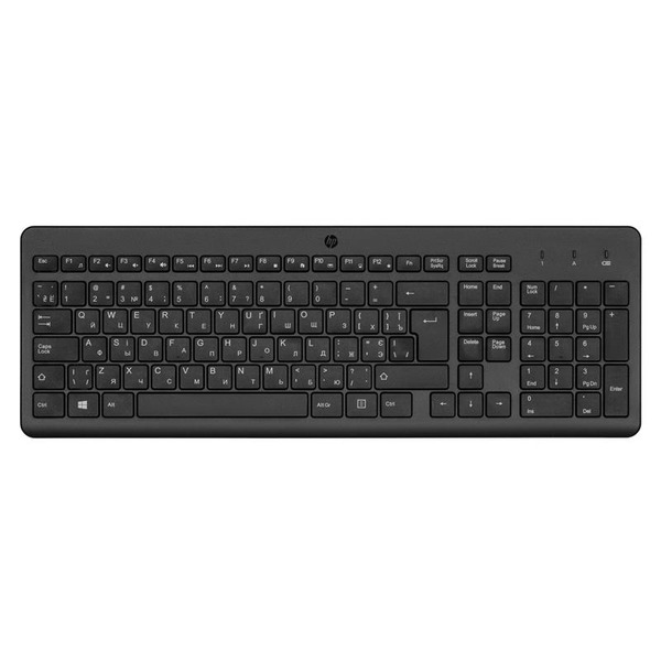 Клавіатура мембранна HP 220, 104key, WL, EN/UK, чорний