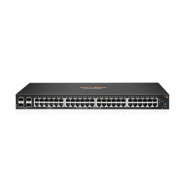 Комутатор HPE Aruba 6100, 48xGE, 4xGE SFP Ports, PoE Class 4 370W, LT Warranty