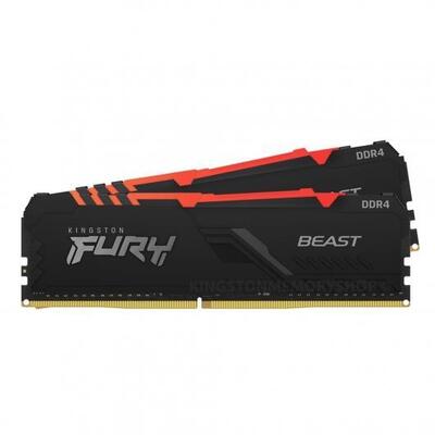 Пам'ять ПК Kingston DDR4 32GB KIT (16GBx2) 3200 FURY Beast RGB