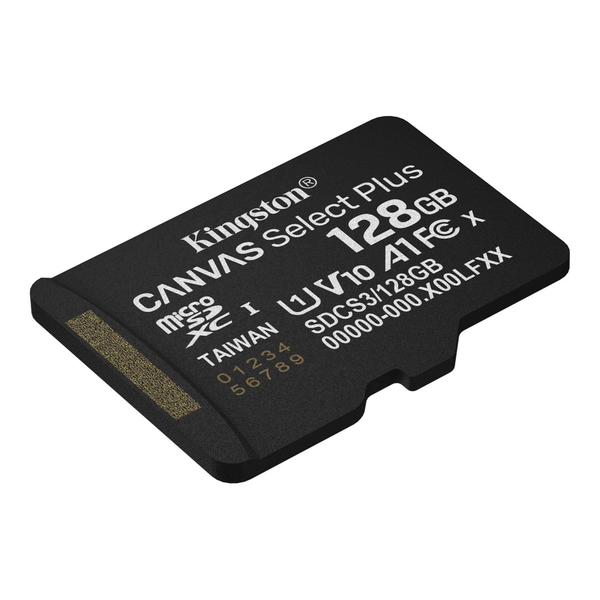 Карта пам'яті Kingston microSD  128GB C10 UHS-I A1 V10 R150MB/s + SD