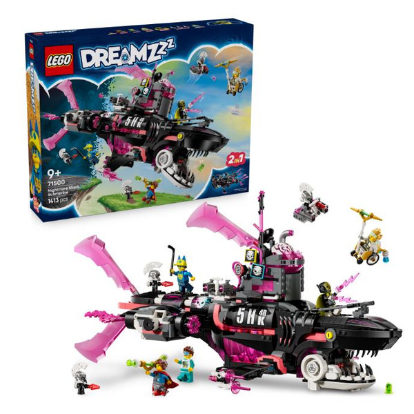 Конструктор LEGO Dreamzzz Страхітливий підводний човен «Акула»