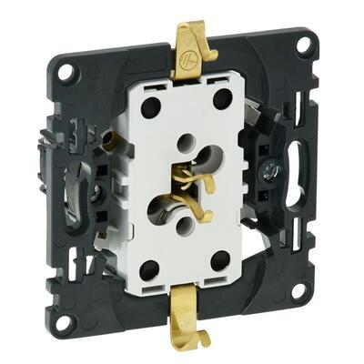 Розетка подвійна зі шторками силова Legrand Valena, IN*MATIC, автоматичні клеми