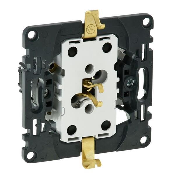 Розетка подвійна зі шторками силова Legrand Valena, IN*MATIC, автоматичні клеми