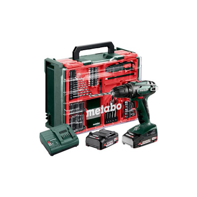 Шурупокрут-дриль акумуляторний Metabo BS 18 Set 18В 2х2А·год 24·48Нм 0-450·0-1600об·хв 1.3кг