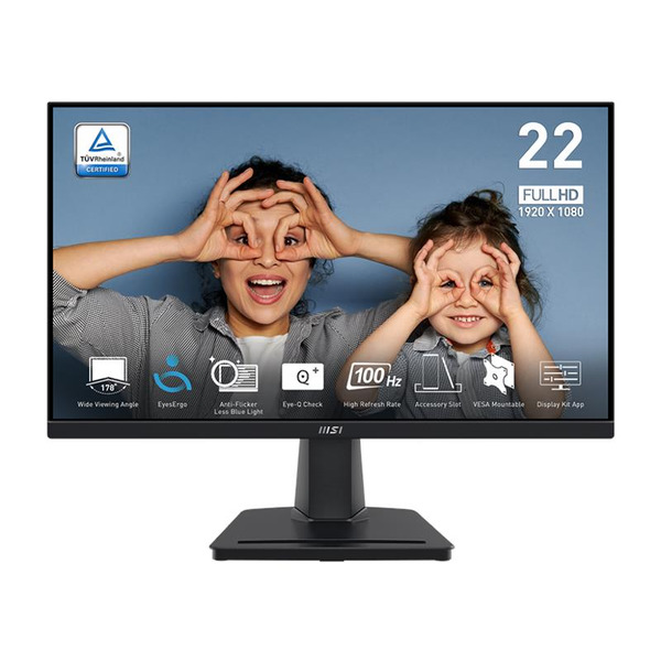 Монітор MSI 21.45 PRO MP225V D-Sub, HDMI, VA, 100Hz, 4ms, sRGB 100%, AdaptiveSync