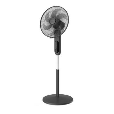 Вентилятор Philips підлоговий Series 1001, 45см, 47Вт, пульт ДК, опора кругла, ароматерапія, чорний