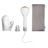 Відпарювач Philips компактний Series 7000, 1500Вт, 100 и 200мл, паровий удар -28гр, рукавичка, чохол, нерж. сталь, білий