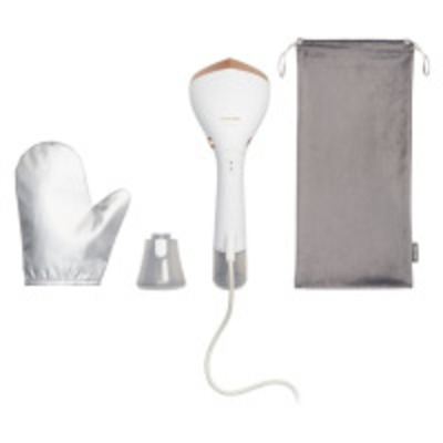 Відпарювач Philips компактний Series 7000, 1500Вт, 100 и 200мл, паровий удар -28гр, рукавичка, чохол, нерж. сталь, білий