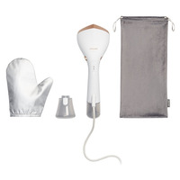 Відпарювач Philips компактний Series 7000, 1500Вт, 100 и 200мл, паровий удар -28гр, рукавичка, чохол, нерж. сталь, білий