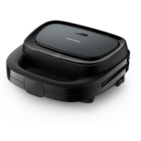 Вафельниця Philips Series 3000 750Вт, антипригарне покриття, корпус-пластик, чорний