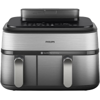 Мультипіч Philips Ovi Dual Steam 2750Вт, чаша-3+6л, сенсорне управл., 12 авто. программ,  пластик/метал