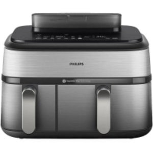 Мультипіч Philips Ovi Dual Steam 2750Вт, чаша-3+6л, сенсорне управл., 12 авто. программ,  пластик/метал