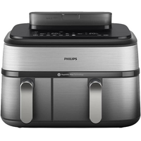 Мультипіч Philips Ovi Dual Steam 2750Вт, чаша-3+6л, сенсорне управл., 12 авто. программ,  пластик/метал