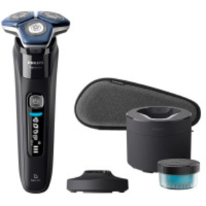 Бритва електр. Philips роторна Series 7000 SkinIQ,  бритв.головок-4, Li-Ion, сух.+волог., індикатор заряду, тример, чохол, чорний