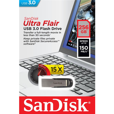 Накопичувач SanDisk  256GB USB 3.0 Type-A Flair