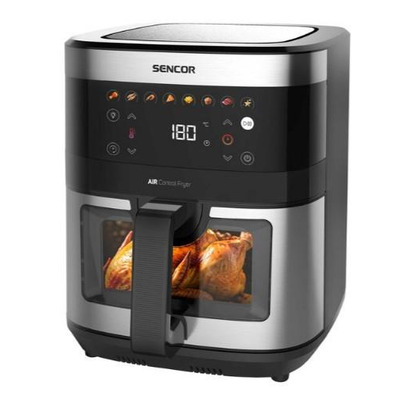 Мультипіч Sencor Vita, 1700Вт, чаша-9л, сенсорне керув., 7 програм, метал/пластик, з віконцем, сіро-чорний