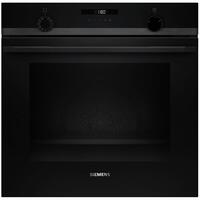 Духова шафа Siemens електрична, 76л, A, дисплей, конвекція, телескопічні направляючі, чорний