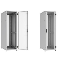 Шафа ZPAS 19", 18U, SZB IT, одностулкові передні та задні перфоровані двері, 600x1000 мм, максимально 1000кг, чорна