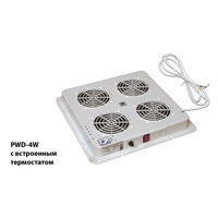 Блок вентиляторів покрівлі ZPAS PWD-4W, DP200A, з терморегулятором, 230В, сірий