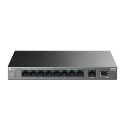 Комутатор TP-LINK LS1210GP  9xGE (8xPoE), 61 Вт, 1xSFP