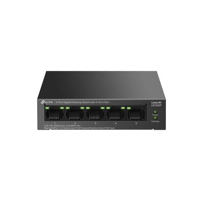 Комутатор TP-LINK LS105GP  5xGE (4xPoE), 65 Вт