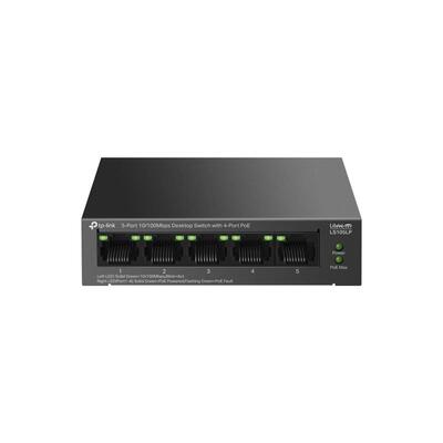 Комутатор TP-LINK LS105LP  5xFE (4xPoE), 41 Вт