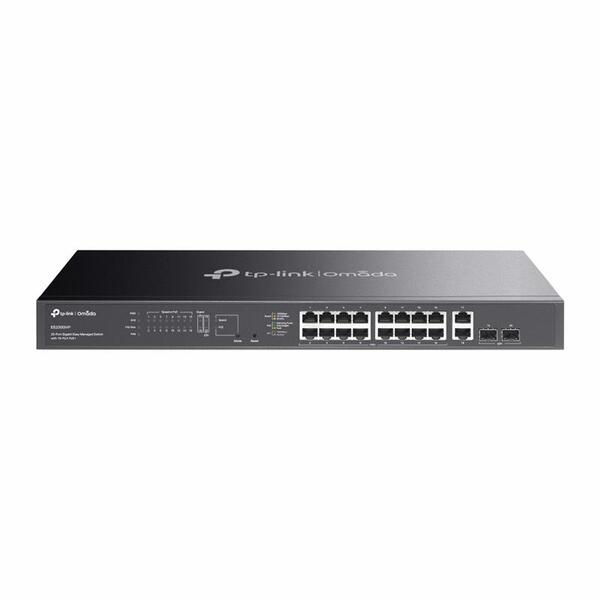 Коммутатор TP-LINK Switch ES220GMP 20xGE (16xPoE), 250Вт, 2xSFP, WebSmart