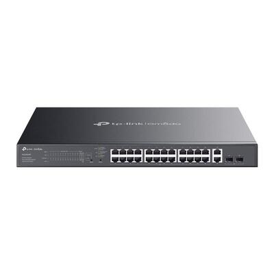 Комутатор TP-LINK ES228GMP  26xGE (24xPoE), 384Вт, 2xSFP, WebSmart