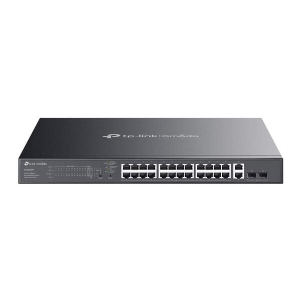 Комутатор TP-LINK ES228GMP  26xGE (24xPoE), 384Вт, 2xSFP, WebSmart