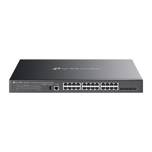 Комутатор TP-LINK SG5428XMPP 24xGE (24xPoE), 4xSFP+, 500Вт, Керований L3