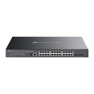 Комутатор TP-LINK SG5428XMPP 24xGE (24xPoE), 4xSFP+, 500Вт, Керований L3