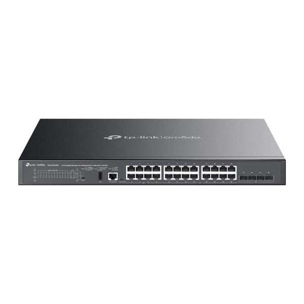 Комутатор TP-LINK SG5428XMPP 24xGE (24xPoE), 4xSFP+, 500Вт, Керований L3