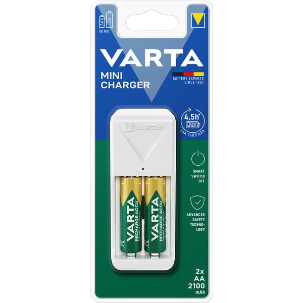 Зарядний пристрій Varta Mini Charger 2хNI MH AA2100 мА•год