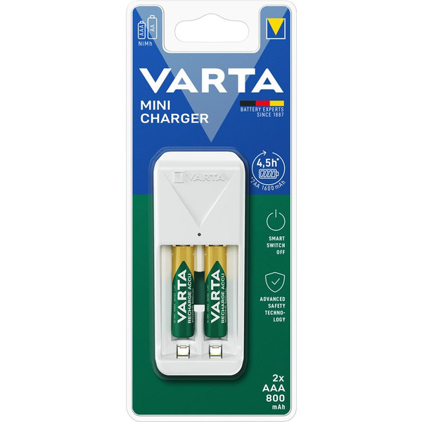 Зарядний пристрій Varta Mini Charger 2хNI MH AAA800 мА•h