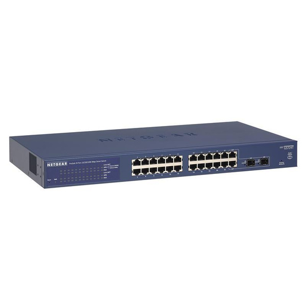 Комутатор NETGEAR GS724T 24xGE, 2xSFP, Керований L2