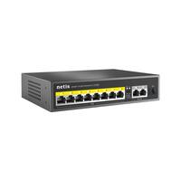 Комутатор Netis P110GH 8xFE PoE, 3xGE (2xUplink, 1xSFP), 120Вт, Некерований