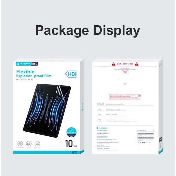 Гідрогелева плівка ROCK SPACE для планшета(1x10шт) clear, розмір L.