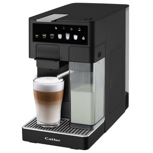 Кавоварка Catler капсульна Renzo 1.6л, капсули, мелена кава, сенсорне керування, автоматичний капучинатор, чорний