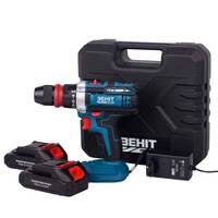 Шурупокрут-дриль акумуляторний Зеніт Профі ЗПША-21/20 DFR 21В 2х2А·год 25Нм 350·1500об/хв 1.2кг